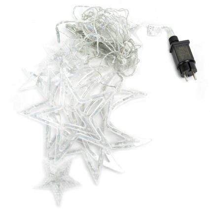 Aigostar - Guirlanda de Natal LED para exterior 120xLED/6W/230V/8 funções 3x0,6m IP44 branco frio + comando remoto