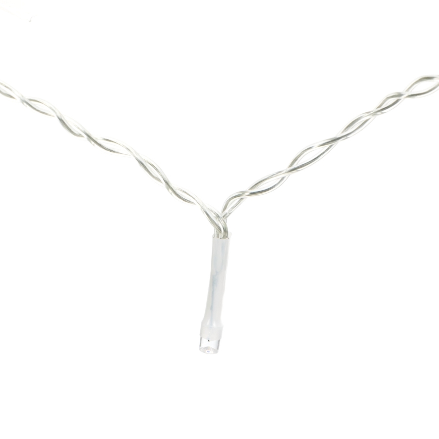 Aigostar - Guirlanda de Natal LED para exterior 120xLED/6W/230V/8 funções 3x0,6m IP44 branco frio + comando remoto