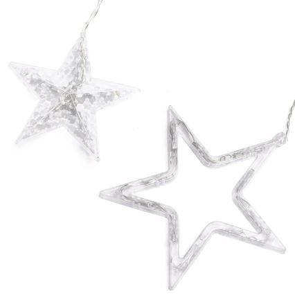 Aigostar - Cordão de luzes LED para exterior 120 LEDs/8 funções 3x0,6 m IP44 branco quente + controlo remoto