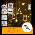 Aigostar - Guirlanda de Natal LED para exterior 120xLED/8 funções 3x0,6m IP44 branco quente + controlo remoto