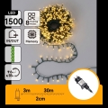 Aigostar - Guirlanda de Natal LED para exterior 1500 LEDs/8 funções 33m IP44 branco quente