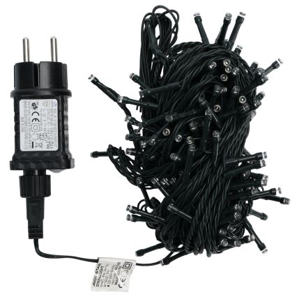 Aigostar - Guirlanda de Natal LED para exterior 150xLED/8 funções 18m IP44 branco frio