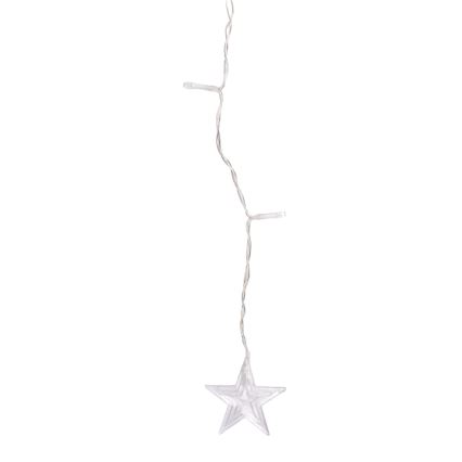 Aigostar - Cordão de Luzes LED para Exterior 168 LEDs/8 funções 3x1,5m IP44 branco quente formato de estrela