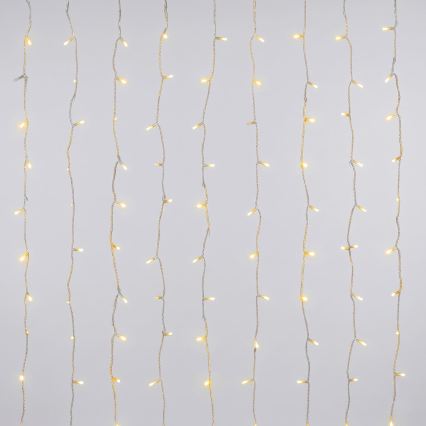 Aigostar - Guirlanda de Natal LED para exterior 192 LEDs/8 funções 4,5x1,2m IP44 branco quente