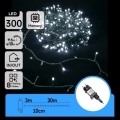 Aigostar - Guirlanda de Natal LED para exterior 300 LEDs/8 funções 30 m IP44 branco frio