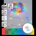 Aigostar - Guirlanda de Natal LED para exterior 300 LEDs/8 funções 3xAA 9,3 m IP44 multicolorido