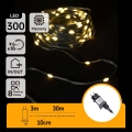 Aigostar - Guirlanda de Natal LED para exterior, 300 LEDs, 8 modos, 33 m, IP44, branco quente