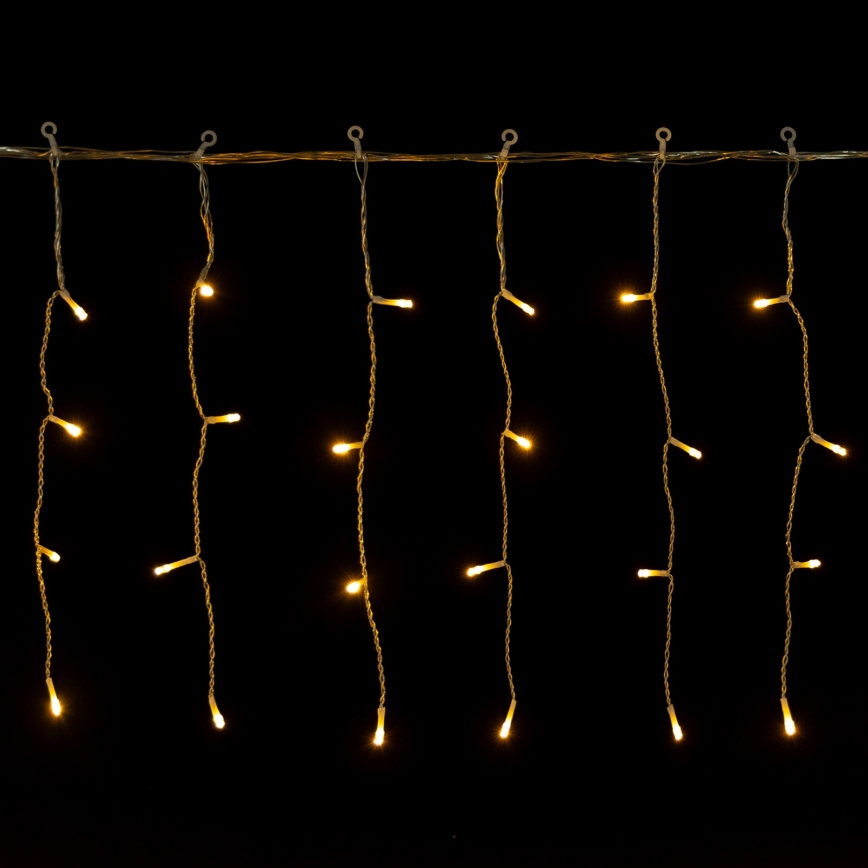 Aigostar - Guirlanda de Natal LED para exterior 300xLED/8 funções 15x0,4 m IP44 branco quente