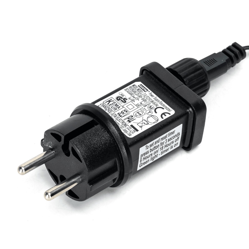 Aigostar - Guirlanda de Natal LED para exterior 400xLED/8 funções 23m IP44 branco quente