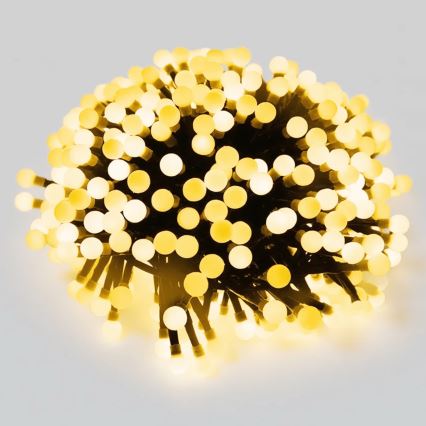 Aigostar - Guirlanda de Natal LED para exterior, 50 LEDs/8 funções, 8 m, IP44, branco quente
