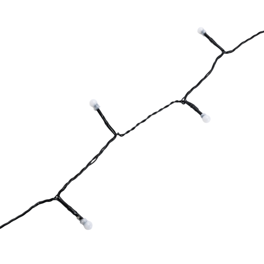 Aigostar - Guirlanda de Natal LED para exterior, 50 LEDs/8 funções, 8 m, IP44, branco quente
