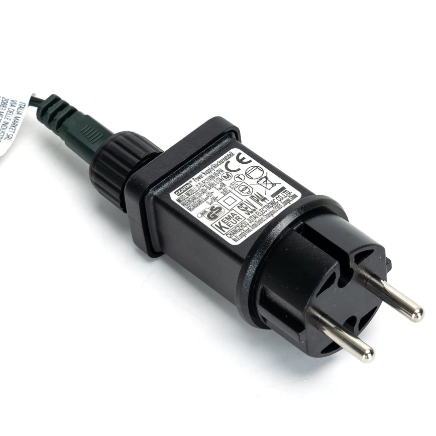 Aigostar - Guirlanda de Natal LED para exterior, 600 LEDs, 8 funções, 18 m, IP44, branco frio