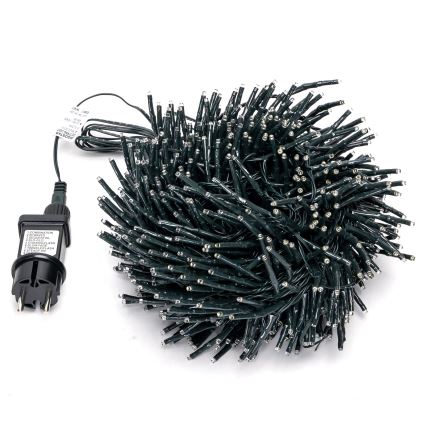 Aigostar - Guirlanda de Natal LED para exterior 600 LEDs/8 funções 18m IP44 branco quente