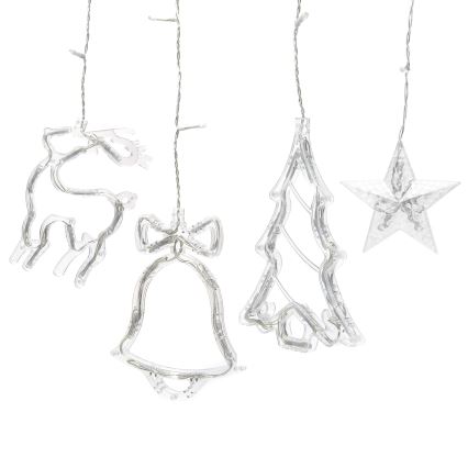 Aigostar - Cordão luminoso LED RGBY para exterior, 120 LEDs, 8 funções, 3×0,6 m, IP44, multicor + comando remoto