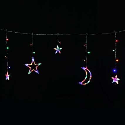 Aigostar - Guirlanda de Natal solar LED 120 LEDs/8 funções 3x0,6 m 500 mAh IP65 multicolorido