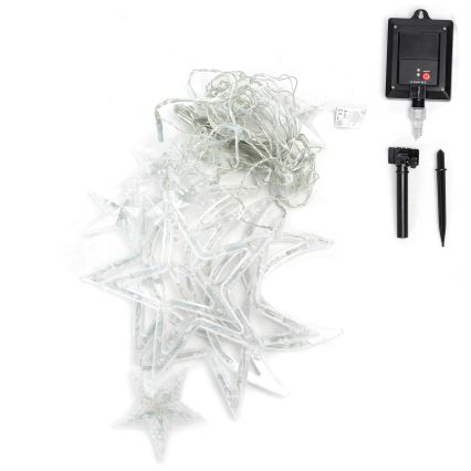 Aigostar - Guirlanda de Natal solar LED 120 LEDs/8 funções 3x0,6 m 500 mAh IP65 multicolorido