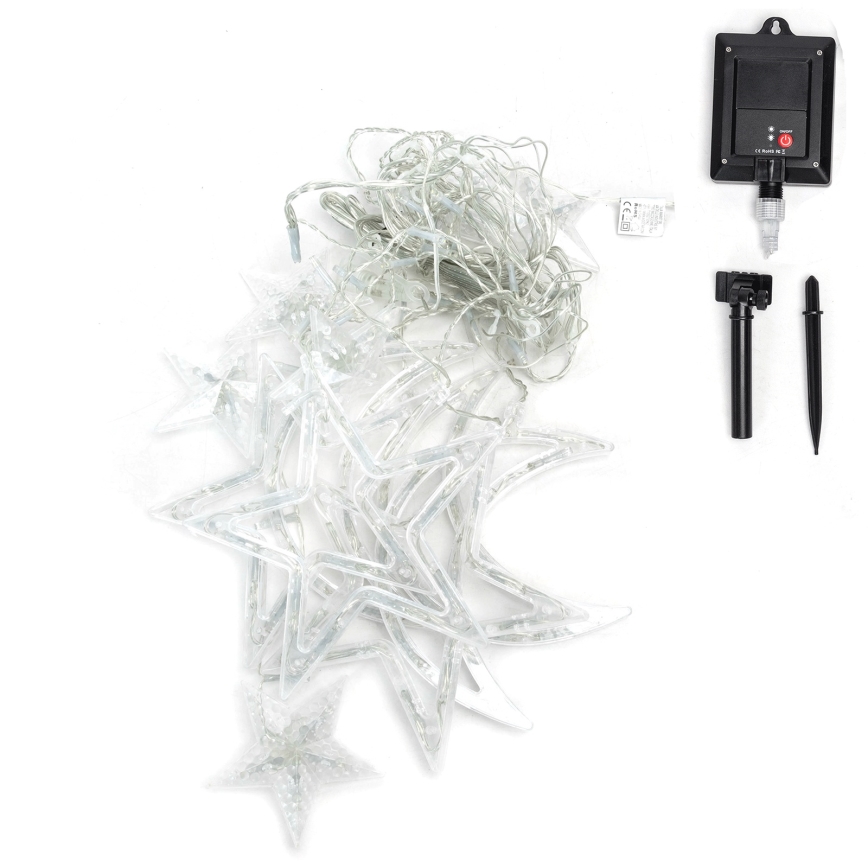 Aigostar - Guirlanda de Natal solar LED 120 LEDs/8 funções 3x0,6 m 500 mAh IP65 multicolorido