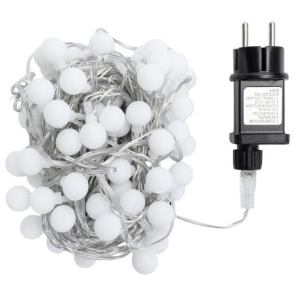 Aigostar - Guirlanda decorativa LED para exterior, 100 LEDs, 8 funções, 10 m, IP44, branco quente