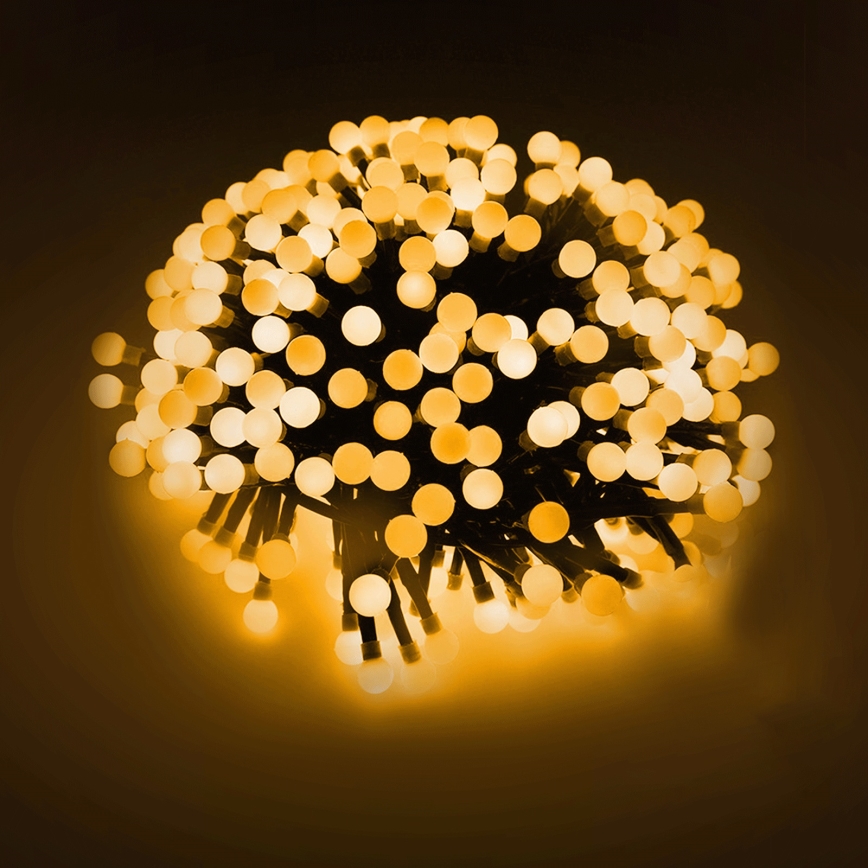 Aigostar - Guirlanda LED decorativa para exterior, 100 LEDs, 8 modos, 10 m, IP44, branco quente