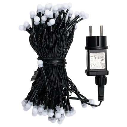 Aigostar - Guirlanda LED decorativa para exterior, 100 LEDs, 8 modos, 10 m, IP44, branco quente