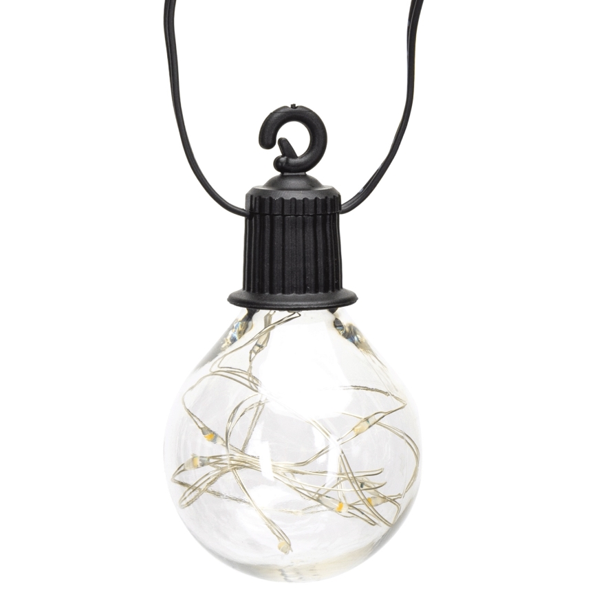 Aigostar - LED Corrente decorativa para exterior 160xLED 10m IP44 branco quente