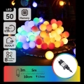 Aigostar - Guirlanda decorativa LED para exterior 5 m, 50 LEDs, 8 funções, IP44, multicolorida