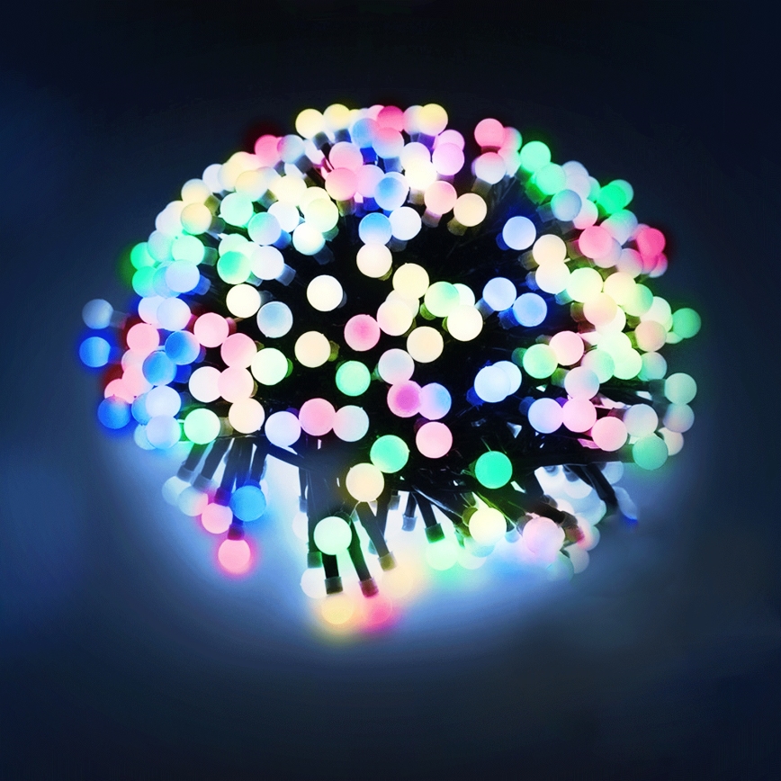 Aigostar - Guirlanda decorativa LED para exterior 100 LEDs/8 funções 10 m IP44 multicor