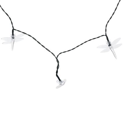 Aigostar - Guirlanda decorativa solar LED 50xLED/8 funções 10 m 800 mAh IP65 branco quente