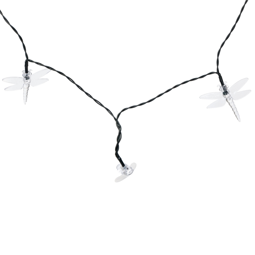 Aigostar - Guirlanda decorativa solar LED 50xLED/8 funções 10 m 800 mAh IP65 branco quente