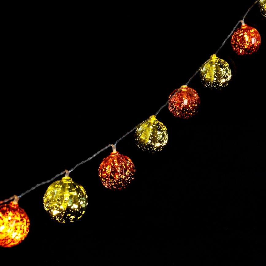 Aigostar - Cordão de luzes LED, 20 LEDs, 3 pilhas AA, 2 m, branco quente