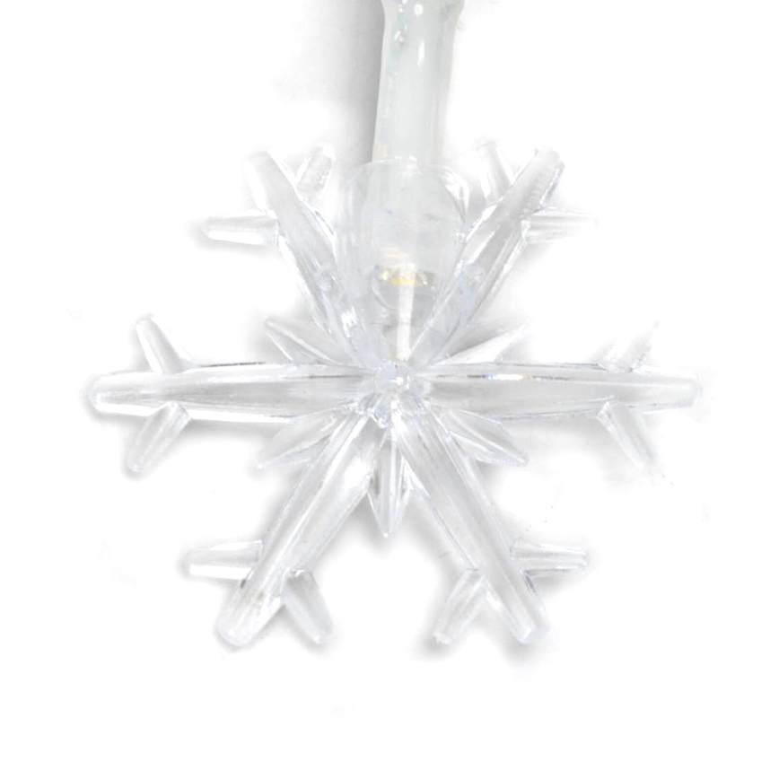 Aigostar - Guirlanda LED 20xLED/3xAA 3,3m com flocos de neve