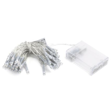 Aigostar - Guirlanda LED 50 LEDs/3xAA 5,3m multicolorido