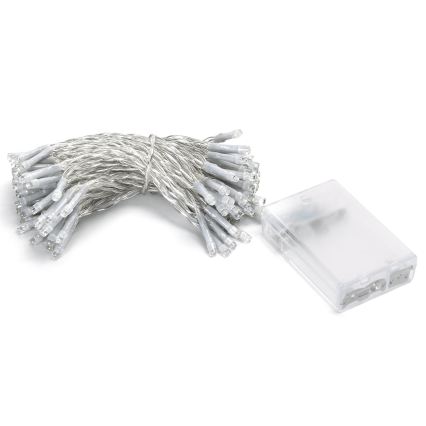 Aigostar - Guirlanda LED de Natal 100xLED/3xAA 10,3m branco frio