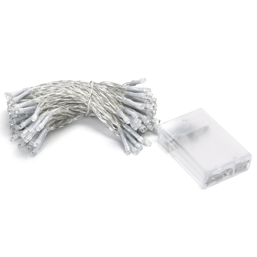 Aigostar - Guirlanda LED de Natal 100xLED/3xAA 10,3m branco frio