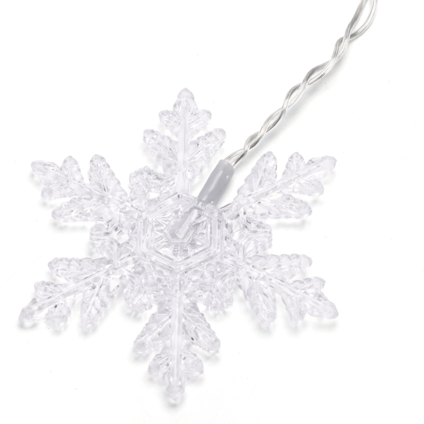 Aigostar - Cordão de luzes de Natal LED para exterior, 120 LEDs, 8 funções, 3 x 0,7 m, IP44, branco quente + controlo remoto