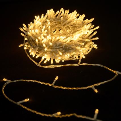 Aigostar - Cordão de luzes LED para exterior, 600 LEDs, 30 m, IP44, branco quente
