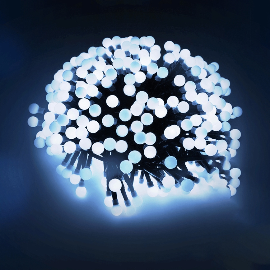 Aigostar - Cordão LED decorativo para exterior, 100 LEDs / 8 funções, 10 m, IP44, branco frio