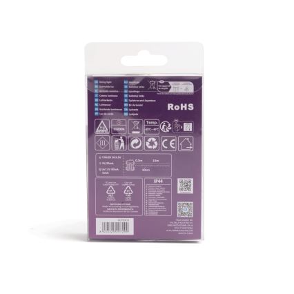 Aigostar - Cordão de luzes LED para exterior 150 LEDs/8 funções/3x pilhas AA 15,3m IP44 multicolorido