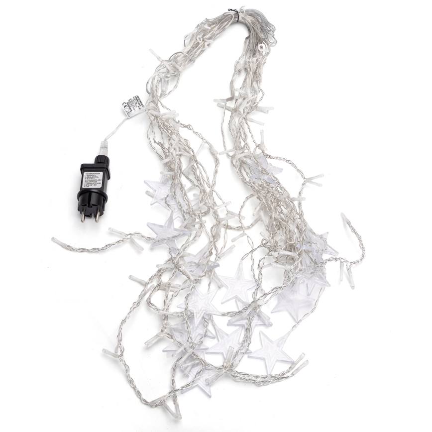 Aigostar - Guirlanda LED para exterior 168xLED/8 funções 3x1,5m IP44 branco quente estrelas
