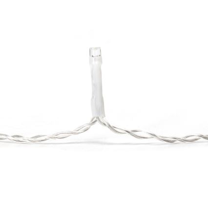 Aigostar - Cadeia de luzes LED para exterior 300 LEDs/8 funções 15x0,4 m IP44 branco frio