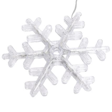 Aigostar - Guirlanda LED para exterior 84xLED/8 funções 1,2x1m IP44 branco quente flocos de neve