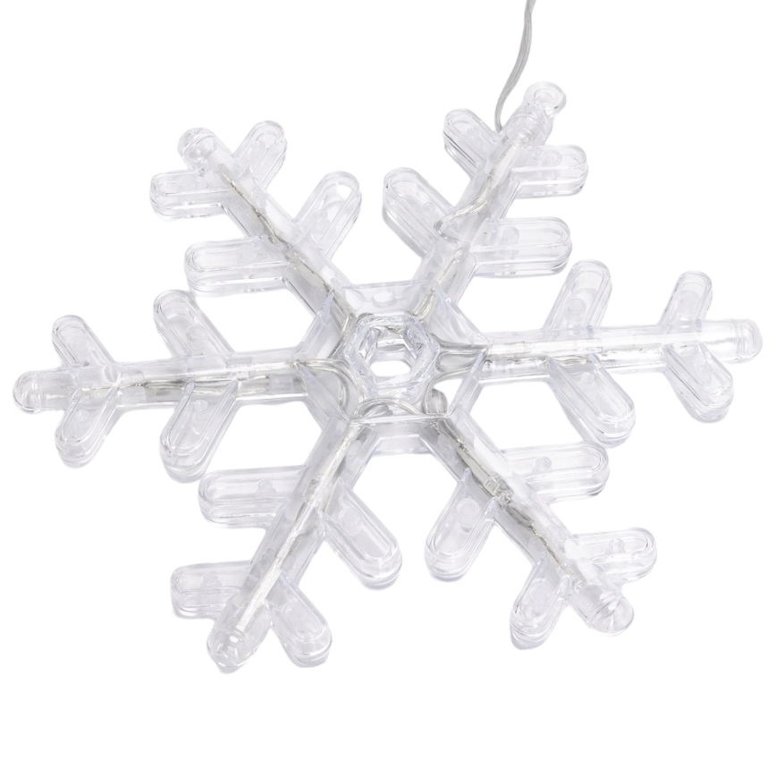 Aigostar - Guirlanda LED para exterior 84xLED/8 funções 1,2x1m IP44 branco quente flocos de neve