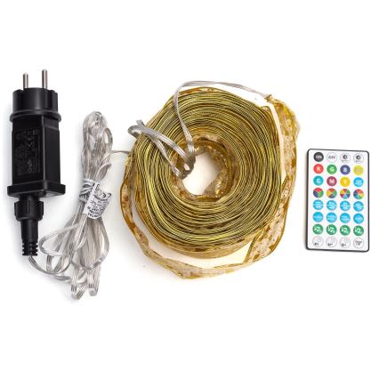 Aigostar - Guirlanda LED inteligente MESH para exterior RGBICW, 100 LEDs, 10 m, IP44 + comando remoto