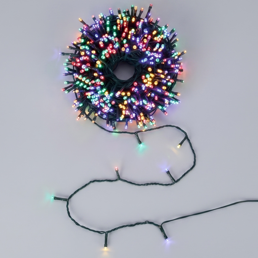 Aigostar - Guirlanda de Natal solar LED 200 LEDs / 8 modos, 22 m, IP65, multicolorido, 800 mAh