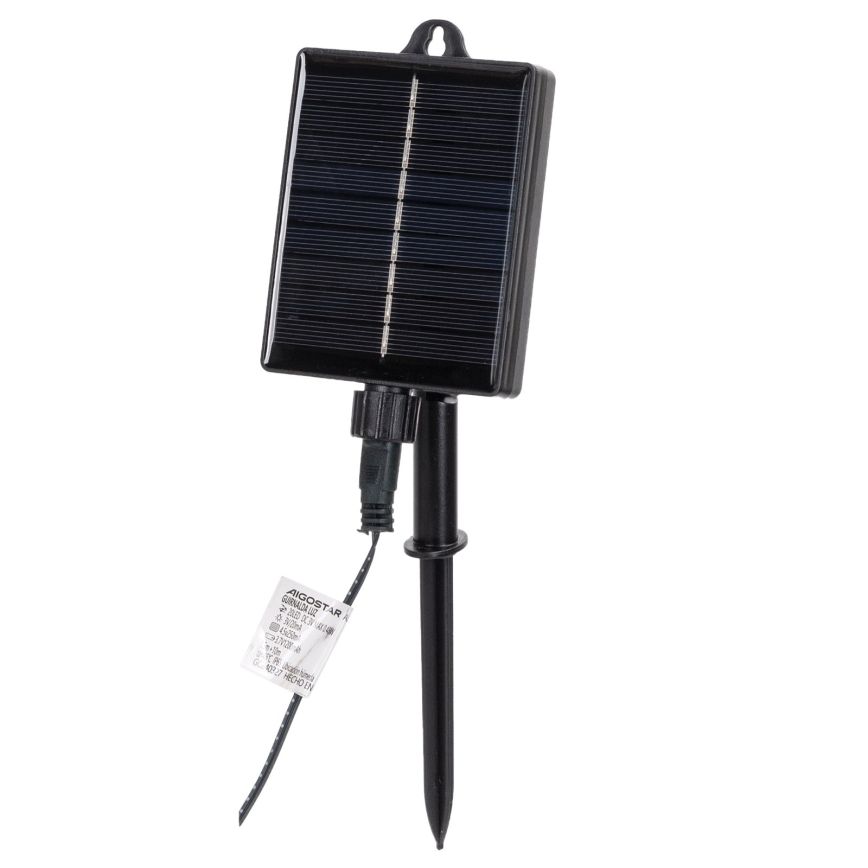 Aigostar - Guirlanda LED solar de Natal 300xLED/8 funções 32m IP65 branco frio 1200 mAh