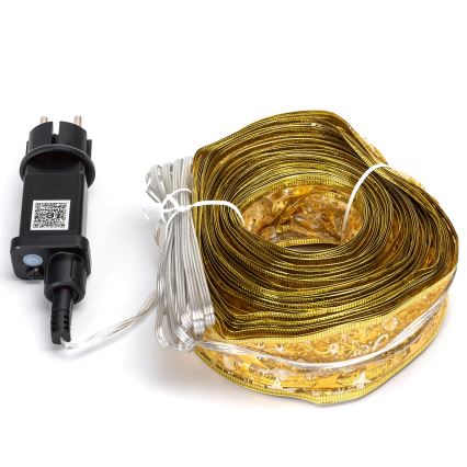 Aigostar - LED RGBICW Cordão de Natal inteligente para exterior MESH 100xLED 10 m IP44 + controlo remoto