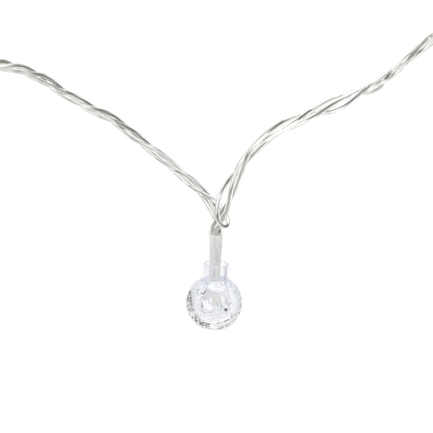 Aigostar - Guirlanda luminosa LED para exterior, 100 LEDs, 8 funções, 13 m, IP44, branco quente