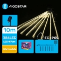 Aigostar - Guirlanda solar de Natal LED 384xLED/13m 1200 mAh IP65 branco quente