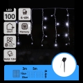 Aigostar - Guirlanda solar LED 100xLED/8 funções 8x0,4m IP65 branco frio 800 mAh