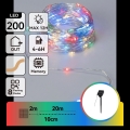 Aigostar - Guirlanda solar LED 200 LEDs / 8 funções, 22 m, IP65, multicolorido, 800 mAh